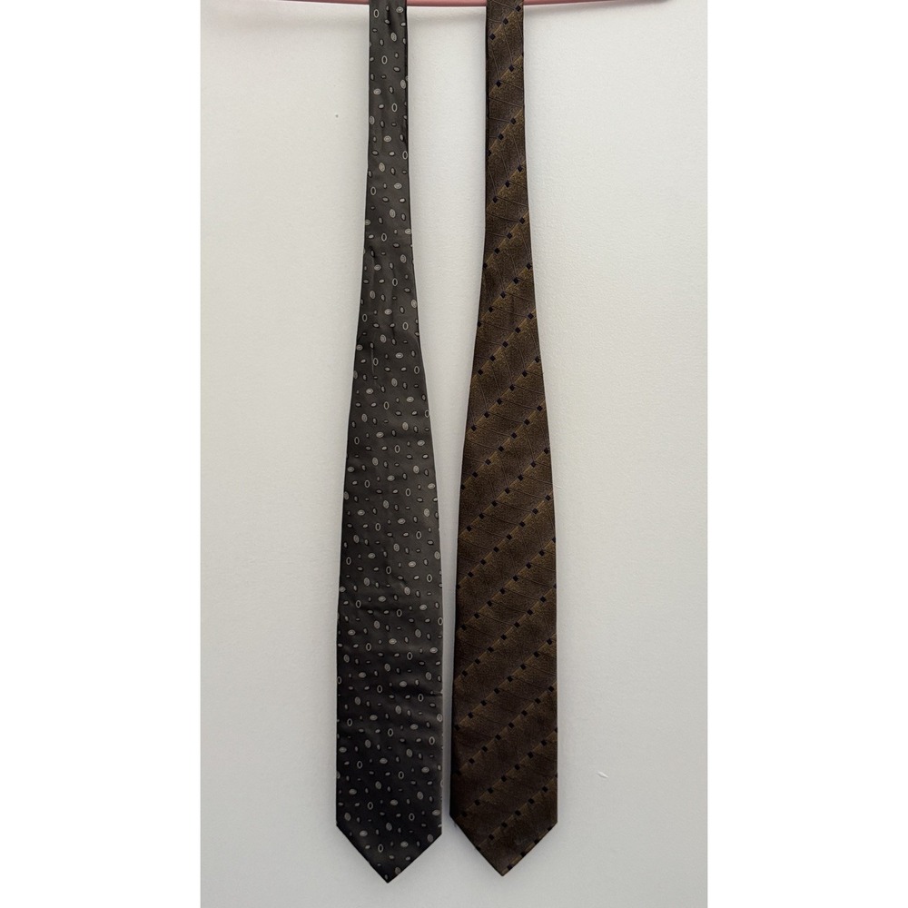 PRINCIPE Neckties Men's Multicolor 100% Silk Made In Italy Lot Of (2) Preppy
